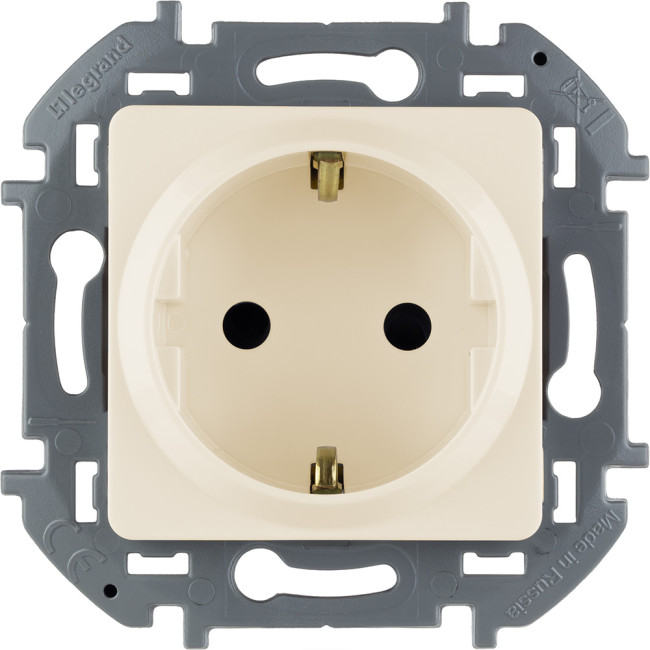 Розетка с/з со шторками Legrand Inspiria 673731 Розетка с/з со шторками Legrand Inspiria 673731