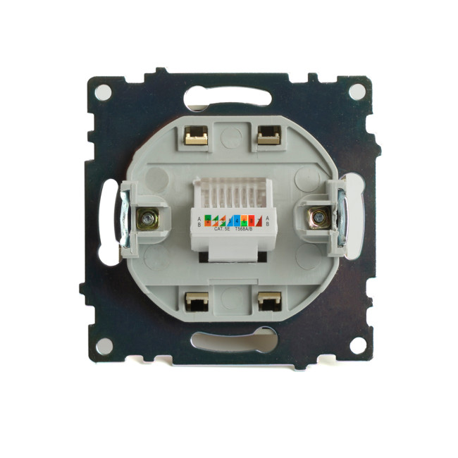 Розетка компьютерная 1-местная RJ-45 Stekker Катрин GLS00-7107-08 49227