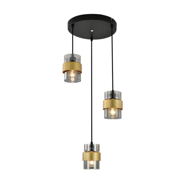 Подвесной светильник Escada Hurricane 1139/3S Black/Gold Подвесной светильник Escada Hurricane 1139/3S Black/Gold