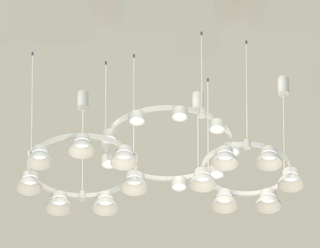 Комплект подвесного светильника Ambrella Light Techno Ring XR92082010 (A9208x3, C9241, C9236, C9231, N8112, N8140)