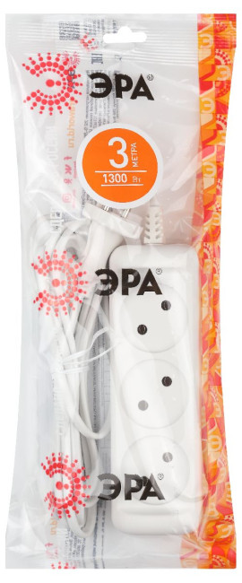 Удлинитель электрический Эра UX-3-3m Б0035748