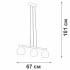 Подвесной светильник Vitaluce V3107-1/3S Подвесной светильник Vitaluce V3107-1/3S
