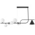 Подвесная люстра Lumina Deco LDP 7036-7 BK+WT