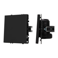 Механизм выключателя одноклавишный перекрёстный Arlight SWT-NOBE-MKX1-SFPL-BK (230V, 10A) 054249