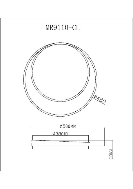 Потолочный светильник Myfar Cressida MR9110-CL Потолочный светильник Myfar Cressida MR9110-CL