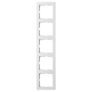 Рамка Jasmart G-Classic 5-постовая белый глянцевый поликарбонат G1005W