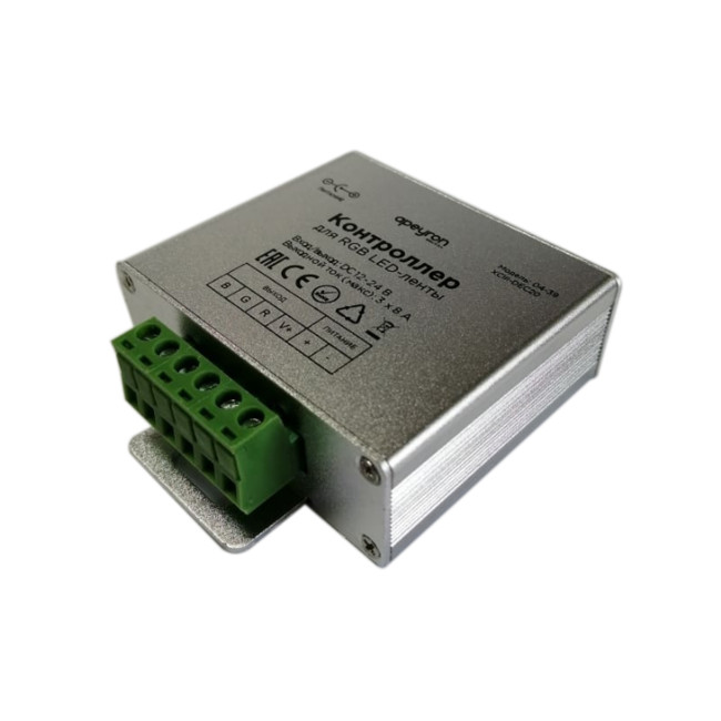 Контроллер RGB Apeyron 12/24В 288/576Вт 3 канала*8А IP20 пульт радио 04-39 Контроллер RGB Apeyron 12/24В 288/576Вт 3 канала*8А IP20 пульт радио 04-39