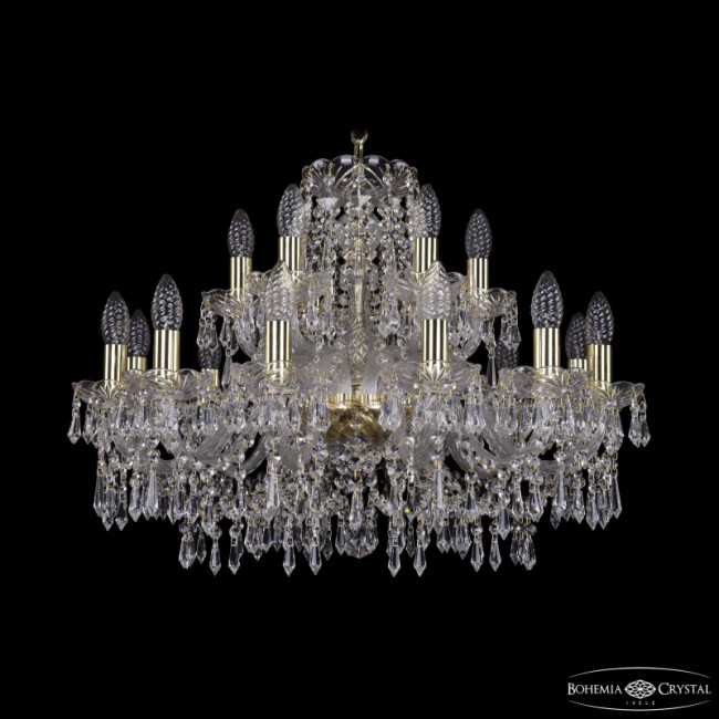 Подвесная люстра Bohemia Ivele Crystal 1403/12+6/240 G Подвесная люстра Bohemia Ivele Crystal 1403/12+6/240 G