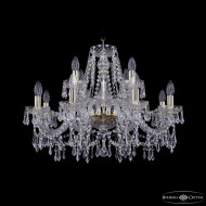 Подвесная люстра Bohemia Ivele Crystal 1403/8+4/240 G Подвесная люстра Bohemia Ivele Crystal 1403/8+4/240 G