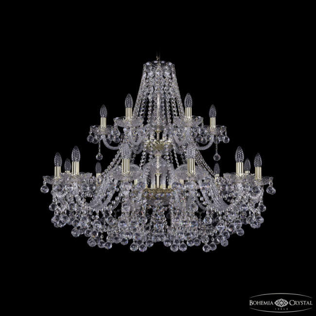 Подвесная люстра Bohemia Ivele Crystal 1409/12+6/360/2d G