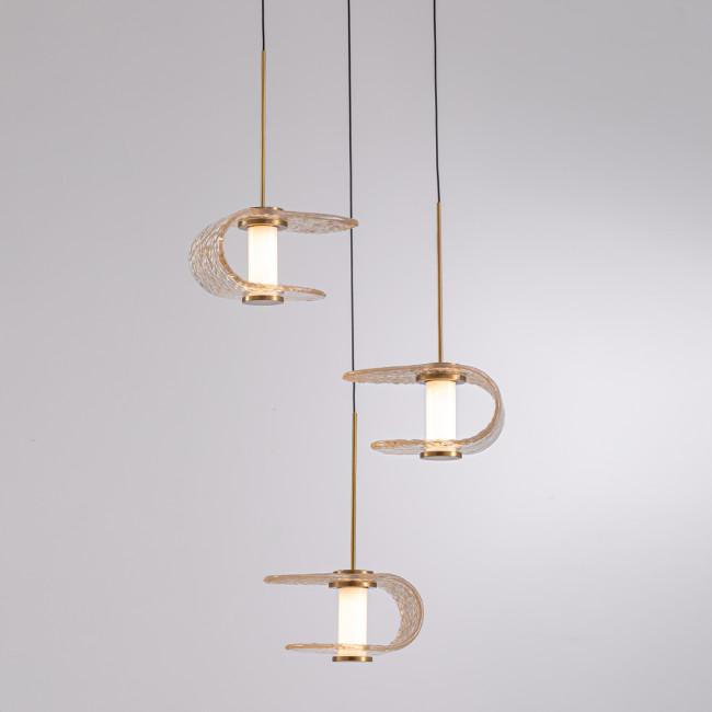 Подвесной светильник MD24020901-3A gold/cognac Подвесной светильник MD24020901-3A gold/cognac