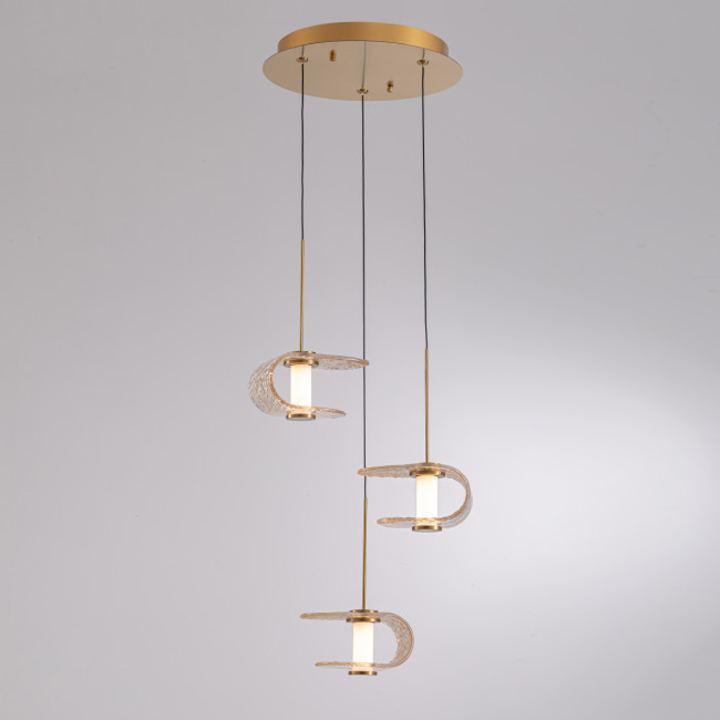 Подвесной светильник MD24020901-3A gold/cognac Подвесной светильник MD24020901-3A gold/cognac