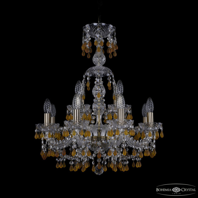 Подвесная люстра Bohemia Ivele Crystal 1410/8+4/195/XL-66 Pa V1003