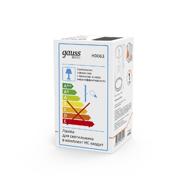 Накладной светильник Gauss Basic HD063 Накладной светильник Gauss Basic HD063