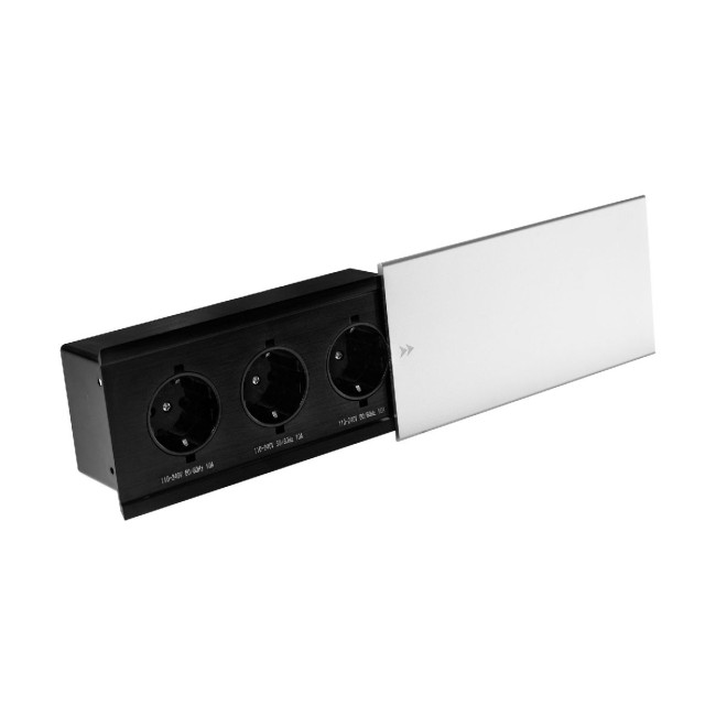 Блок розеток JX (Slide Top) (3 секции с кабелем питания Mebax 00-00002886 Блок розеток JX (Slide Top) (3 секции с кабелем питания Mebax 00-00002886