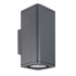 Уличный настенный светильник Arlight LGD-EVO-WALL-TWIN-S100x100-2x12W Warm3000 (GR, 44 deg, 230V) 046195 Уличный настенный светильник Arlight LGD-EVO-WALL-TWIN-S100x100-2x12W Warm3000 (GR, 44 deg, 230V) 046195