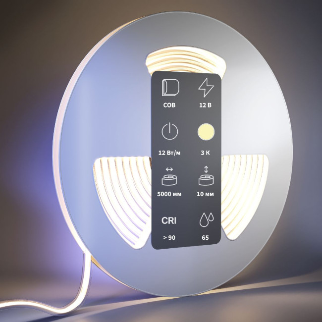 Светодиодная лента Maytoni Led Strip 24В 11,5Вт/м 3000К 5м IP65 201078 Светодиодная лента Maytoni Led Strip 24В 11,5Вт/м 3000К 5м IP65 201078