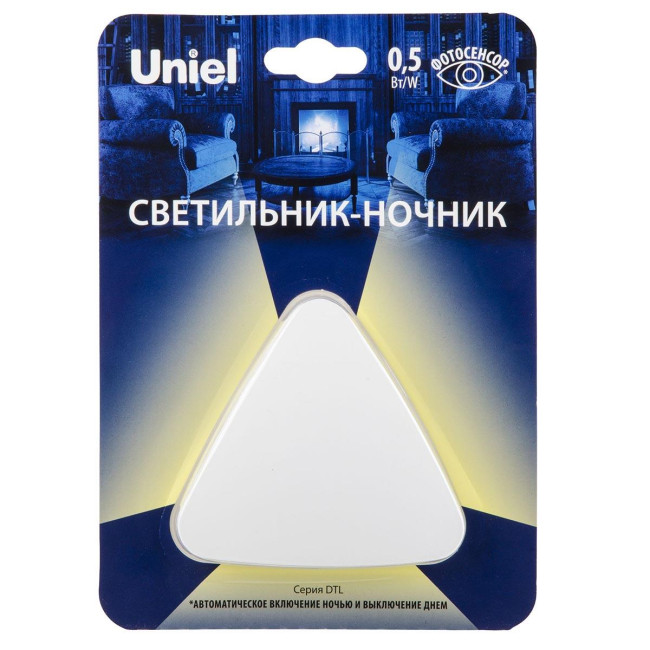 Светильник-ночник Uniel DTL-320 Треугольник/White/Sensor UL-00007223 Светильник-ночник Uniel DTL-320 Треугольник/White/Sensor UL-00007223