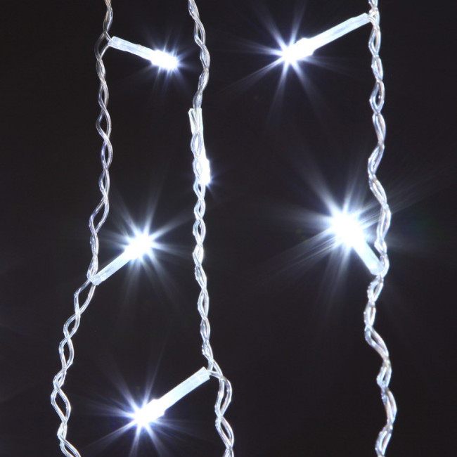 Светодиодная бахрома Eurosvet 100-001 белый 1,8*0,5м IP20 Светодиодная бахрома Eurosvet 100-001 белый 1,8*0,5м IP20