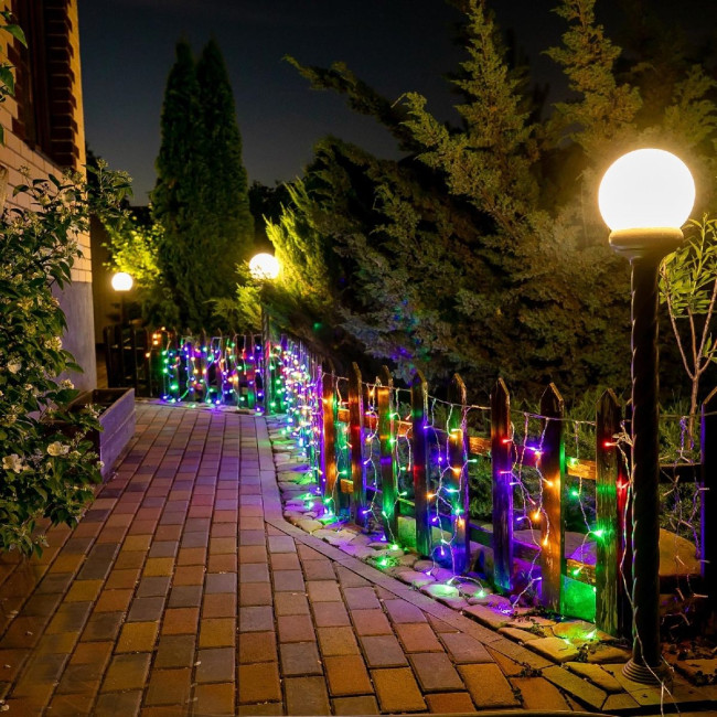 Уличная гирлянда Uniel ULD-B6007-200/STK MULTI IP44 UL-00010888