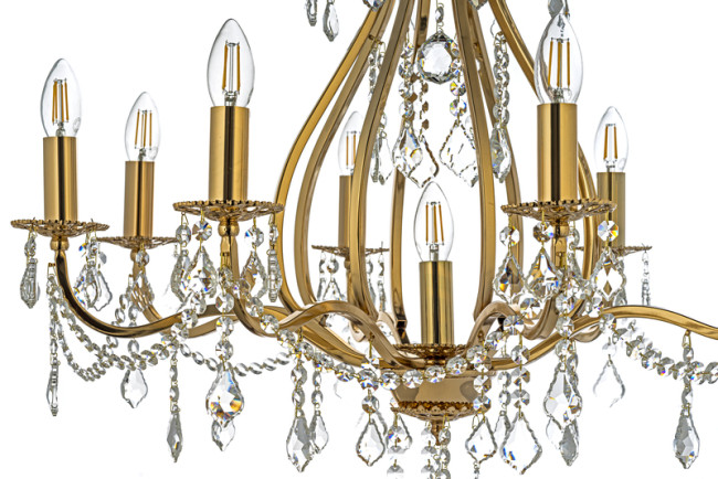 Подвесная люстра Arti Lampadari Ercolano E 1.1.8.602 G Подвесная люстра Arti Lampadari Ercolano E 1.1.8.602 G