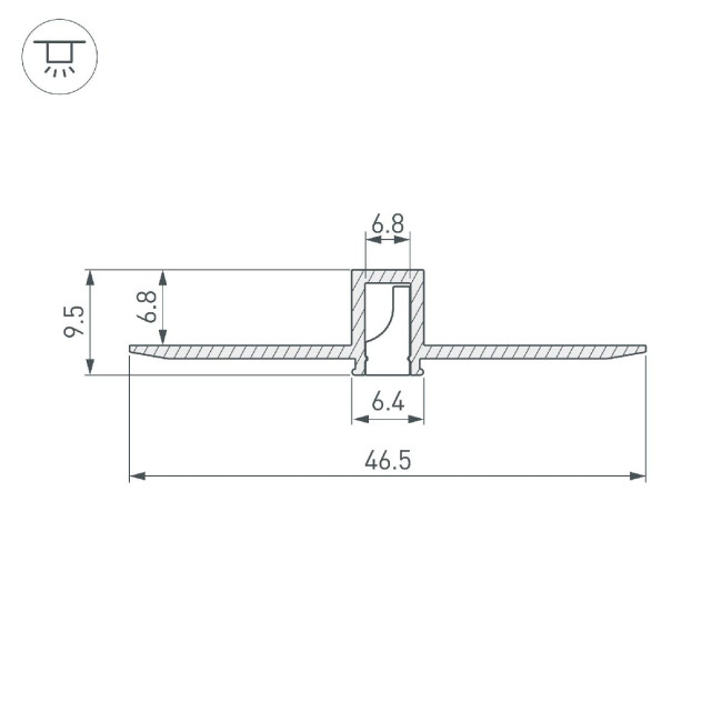 Алюминиевый профиль Arlight LINIA7-FANTOM-2000 ANOD 052377 Алюминиевый профиль Arlight LINIA7-FANTOM-2000 ANOD 052377