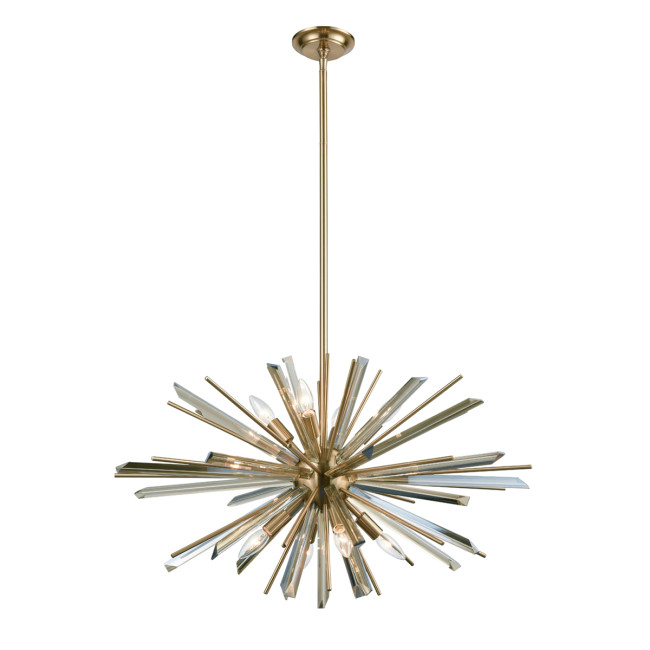 Люстра на штанге Delight Collection P68112-8AB antique brass Люстра на штанге Delight Collection P68112-8AB antique brass