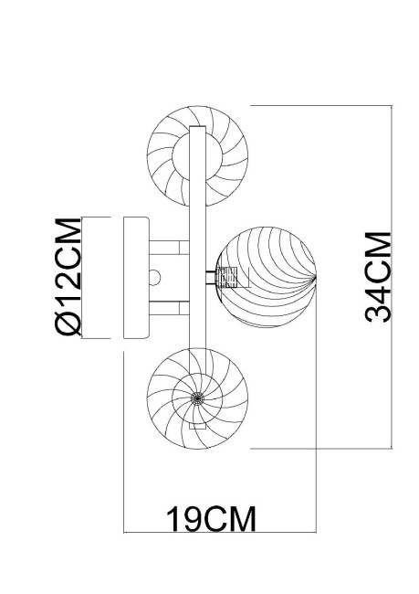 Бра Arte Lamp Etereo A5261AP-3GO Бра Arte Lamp Etereo A5261AP-3GO
