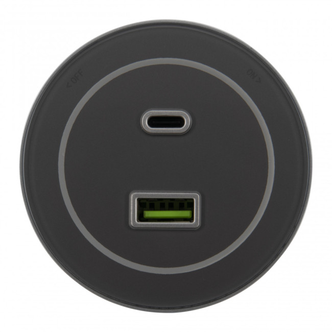 Трековая розетка Arte Milano Am-track-sockets-39 399732TS/USB-Type-C Silver