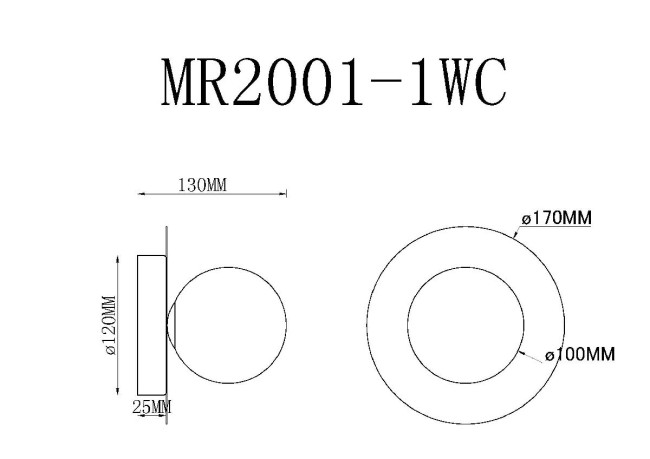 Настенный светильник MyFar July MR2001-1WC Настенный светильник MyFar July MR2001-1WC
