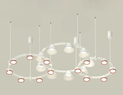 Комплект подвесного светильника Ambrella Light Techno Ring XR92082020 (A9208x3, C9241, C9236, C9231, N8126, N8140)
