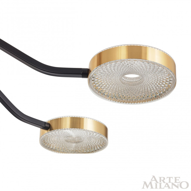 Люстра на штанге Arte Milano Ferrara 276079/8 BK/GD Люстра на штанге Arte Milano Ferrara 276079/8 BK/GD