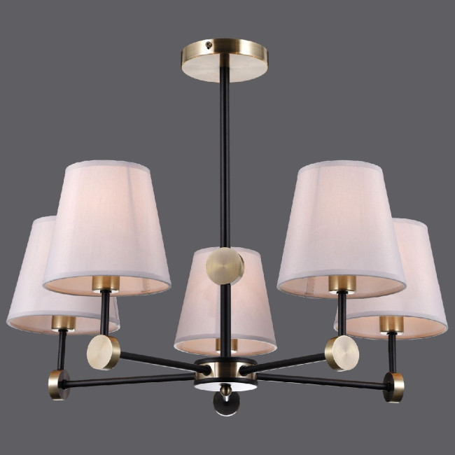 Люстра на штанге Illumico IL0394-5CSQ-24 BK AB CASTOR Люстра на штанге Illumico IL0394-5CSQ-24 BK AB CASTOR