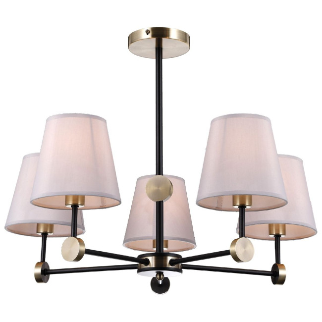 Люстра на штанге Illumico IL0394-5CSQ-24 BK AB CASTOR Люстра на штанге Illumico IL0394-5CSQ-24 BK AB CASTOR