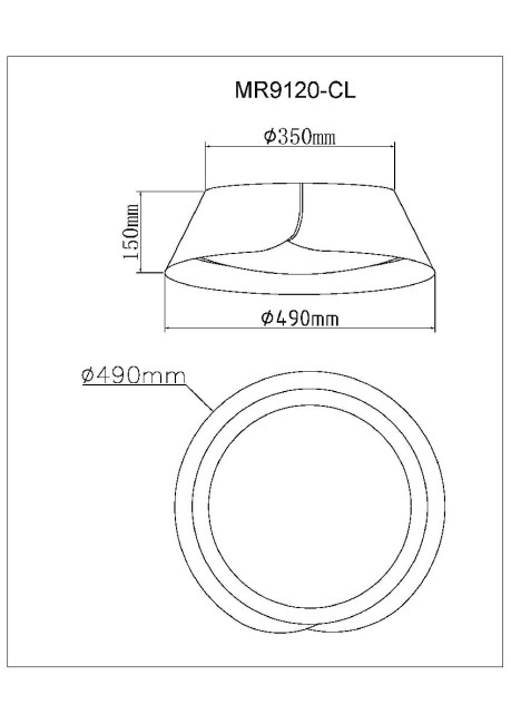 Потолочный светильник Myfar Cordelia MR9120-CL Потолочный светильник Myfar Cordelia MR9120-CL