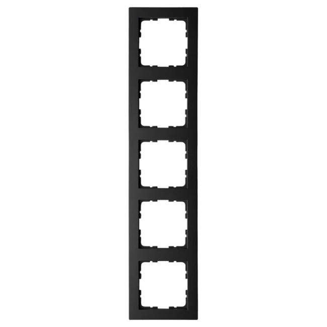 Рамка Jasmart G-Classic 5-постовая черный матовый (soft touch) поликарбонат G1005PB Рамка Jasmart G-Classic 5-постовая черный матовый (soft touch) поликарбонат G1005PB