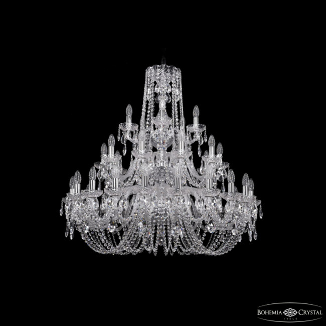 Подвесная люстра Bohemia Ivele Crystal 1402/20+10+5/360/3d Ni