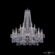 Подвесная люстра Bohemia Ivele Crystal 1403/12+6/240/h-76 G Подвесная люстра Bohemia Ivele Crystal 1403/12+6/240/h-76 G