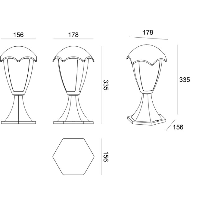 Уличный светильник Arte Lamp Henry A1661FN-1BK Уличный светильник Arte Lamp Henry A1661FN-1BK
