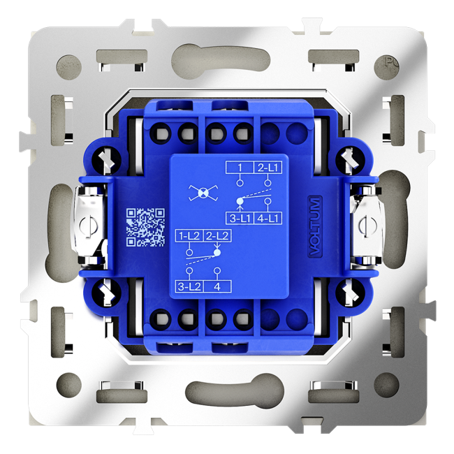 Перекрестный переключатель одноклавишный Voltum S70 VLS010504 (шелк)