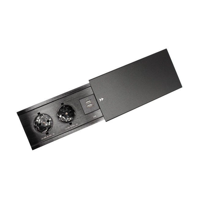 Блок розеток JX (Slide Top) (2 секции + 2 USB с кабелем питания) Mebax 00-00002889 Блок розеток JX (Slide Top) (2 секции + 2 USB с кабелем питания) Mebax 00-00002889