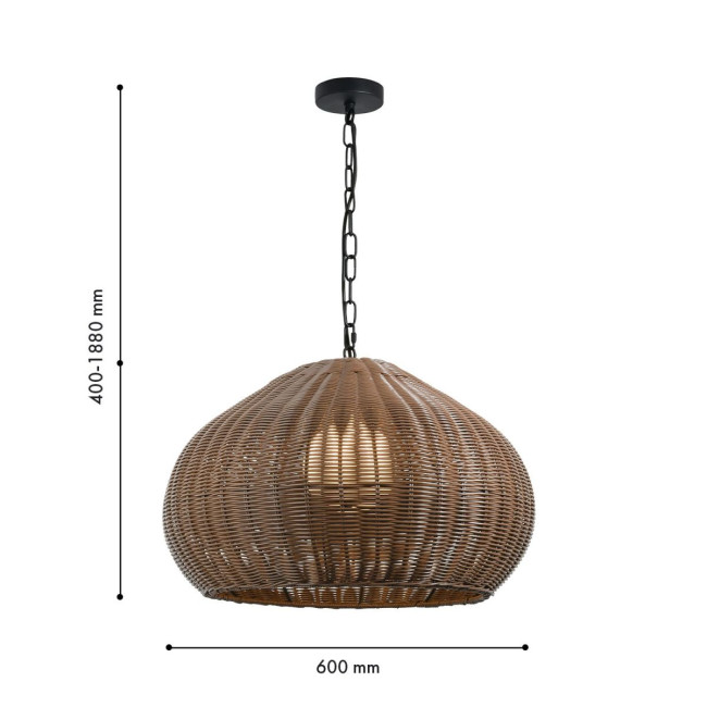 Подвесной светильник Favourite Wicker 4884-1P Подвесной светильник Favourite Wicker 4884-1P