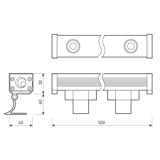Линейный прожектор Arlight AR-LINE-500-9W Day4000 (GR, 30 deg, 230V) 037367(1) Линейный прожектор Arlight AR-LINE-500-9W Day4000 (GR, 30 deg, 230V) 037367(1)