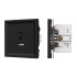 Механизм USB розетки Arlight SCT-TENDO-MUAC-SFPL-BK (5V, 3A, QC3) 054536