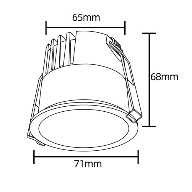 Встраиваемый светильник Crystal Lux CLT 082C1 WH 3000K Встраиваемый светильник Crystal Lux CLT 082C1 WH 3000K