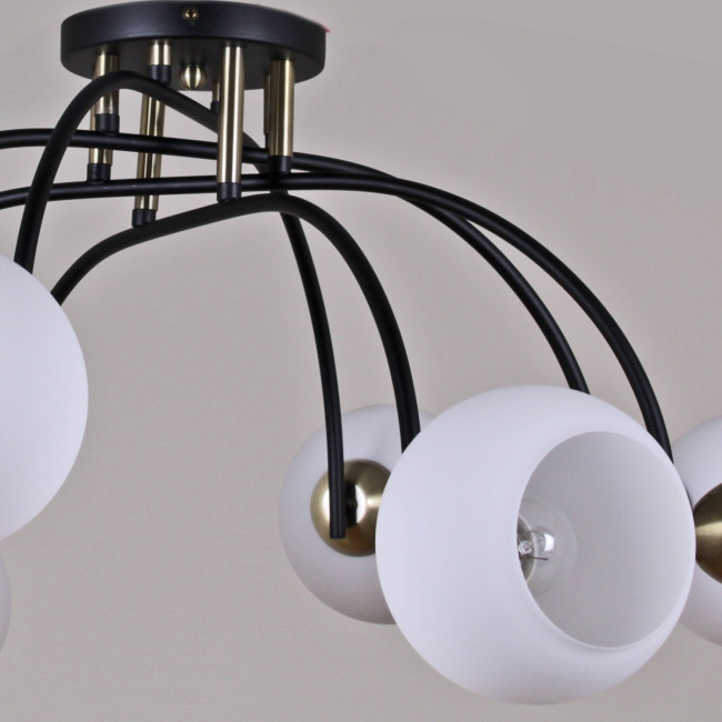 Люстра на штанге Illumico IL0250-8CSQ-79 BK AB Люстра на штанге Illumico IL0250-8CSQ-79 BK AB