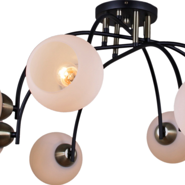 Люстра на штанге Illumico IL0250-8CSQ-79 BK AB Люстра на штанге Illumico IL0250-8CSQ-79 BK AB