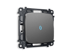 Комплект механизма 1-кл проходного выключателя с подсветкой Ambrella Volt Omega MO652040