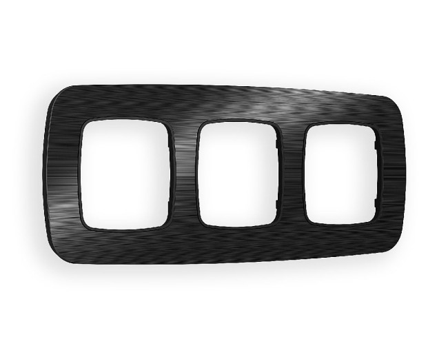 Рамка трехместная Ambrella Volt Radian OF580503 Рамка трехместная Ambrella Volt Radian OF580503