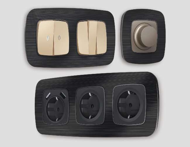 Рамка трехместная Ambrella Volt Radian OF580503 Рамка трехместная Ambrella Volt Radian OF580503